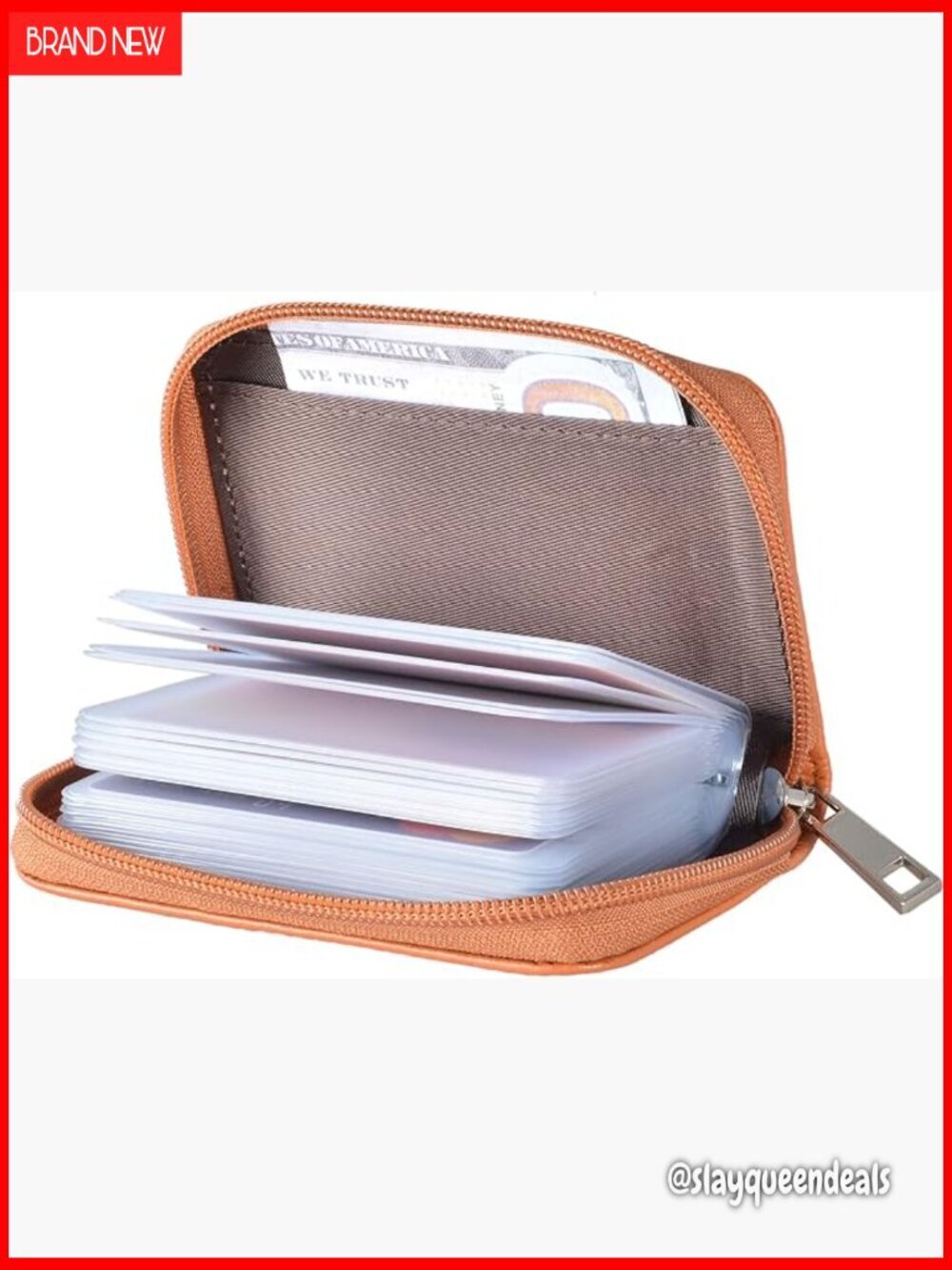 Genuine Leather RFID Blocking Wallet with 26 Card Slots